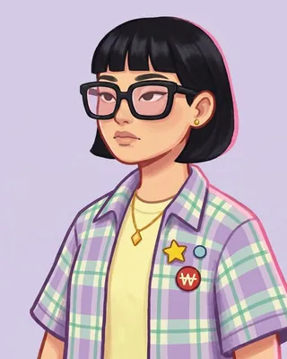 단발 개미 캐릭터